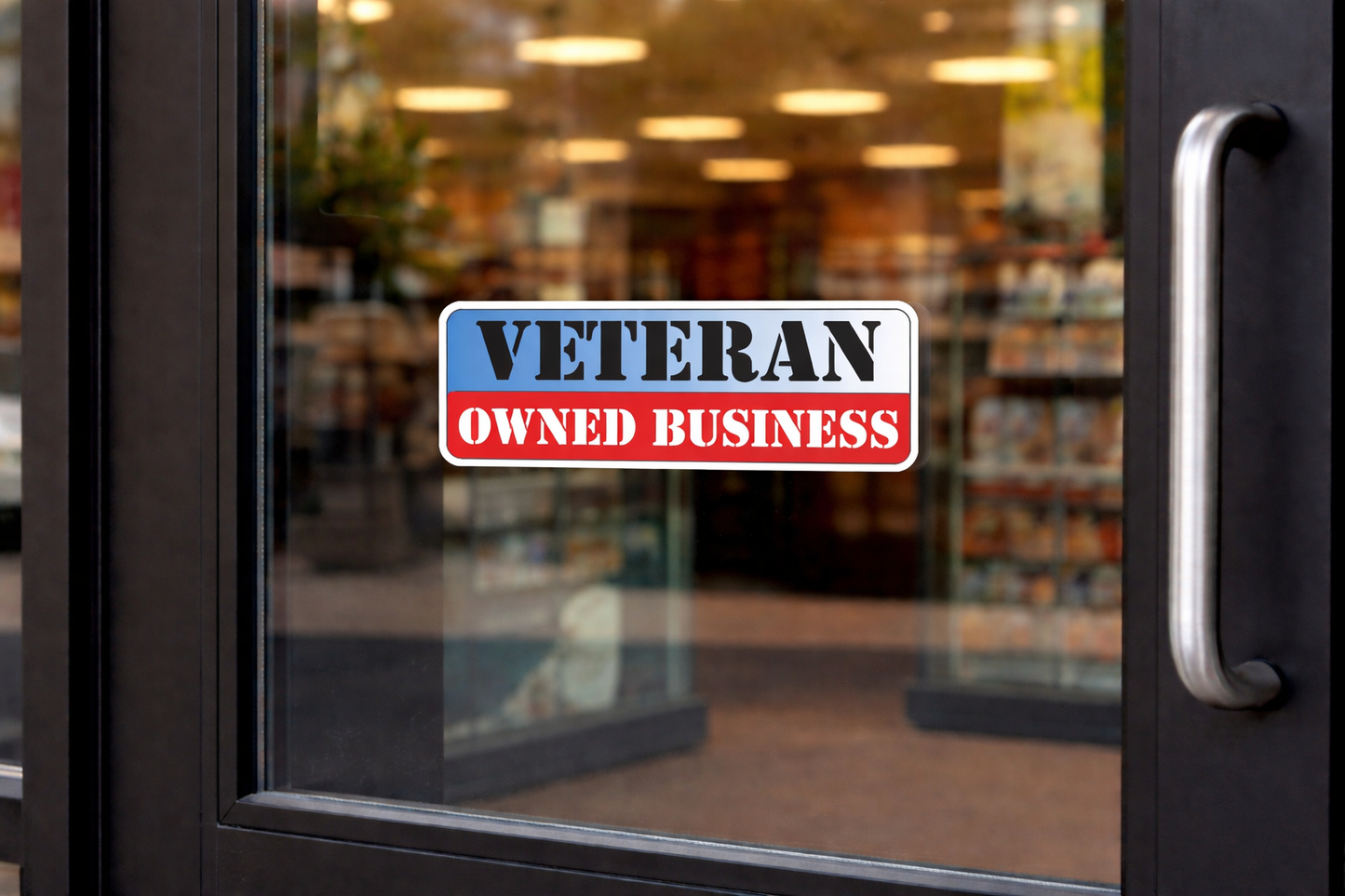 Veteran Owned Business Decals Decal (2 Pack) 3X9 p812